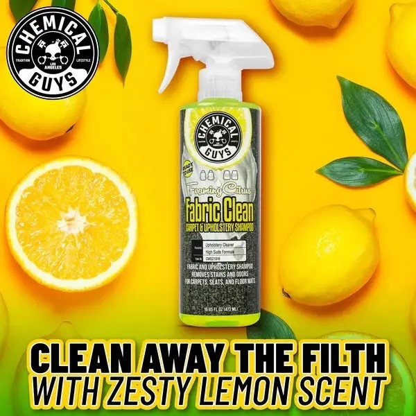 ОЧИЩУВАЧ ДЛЯ ОББИВКИ ТА КИЛИМІВ З АРОМАТОМ ЦИТРУСУ FOAMING CITRUS FABRIC CLEAN - 473мл