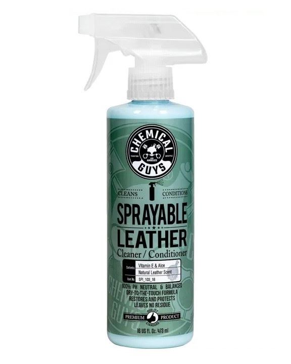ОЧИЩУВАЧ І КОНДИЦІОНЕР ДЛЯ ШКІРИ АВТО 2 В 1 SPRAYABLE LEATHER CLEANER & CONDITIONER IN ONE - 473мл