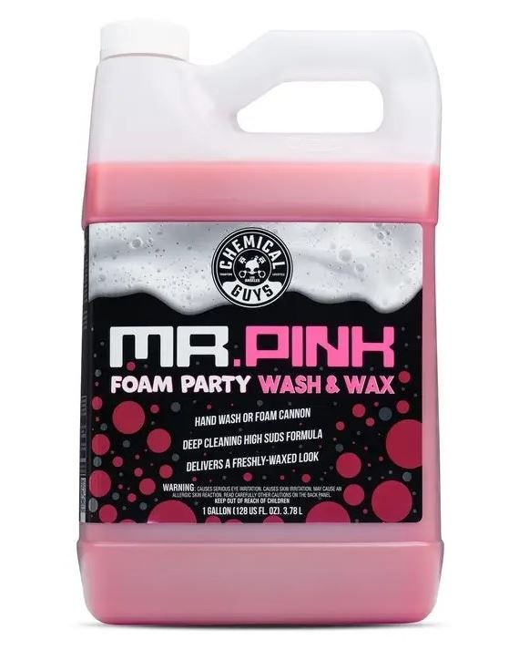 Mr. Pink Foam Party™: Шампунь для миття з воском для ідеального блиску авто