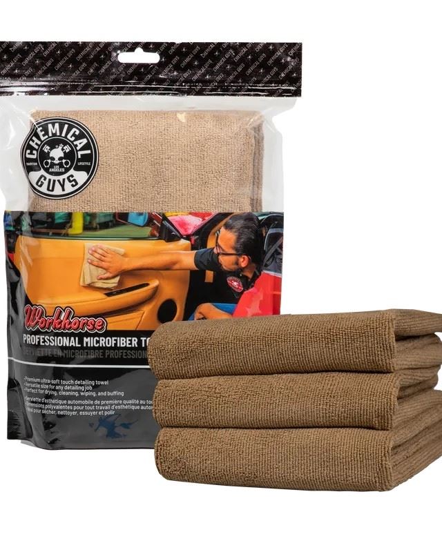 РУШНИК З МІКРОФІБРИ СВІТЛО-КОРИЧНЕВИЙ WORKHORSE PROFESSIONAL GRADE TAN XL 60*40 см 3 шт