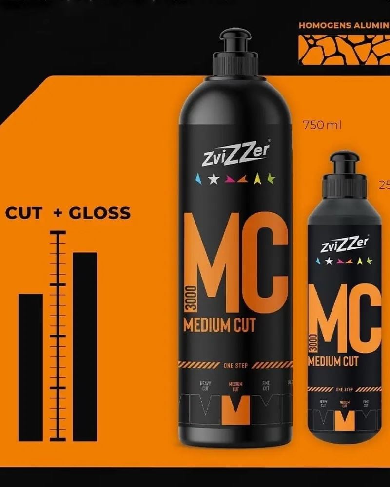 ZviZZer MC 3000 Medium Cut (ONE STEP) – Однокрокова полірувальна паста