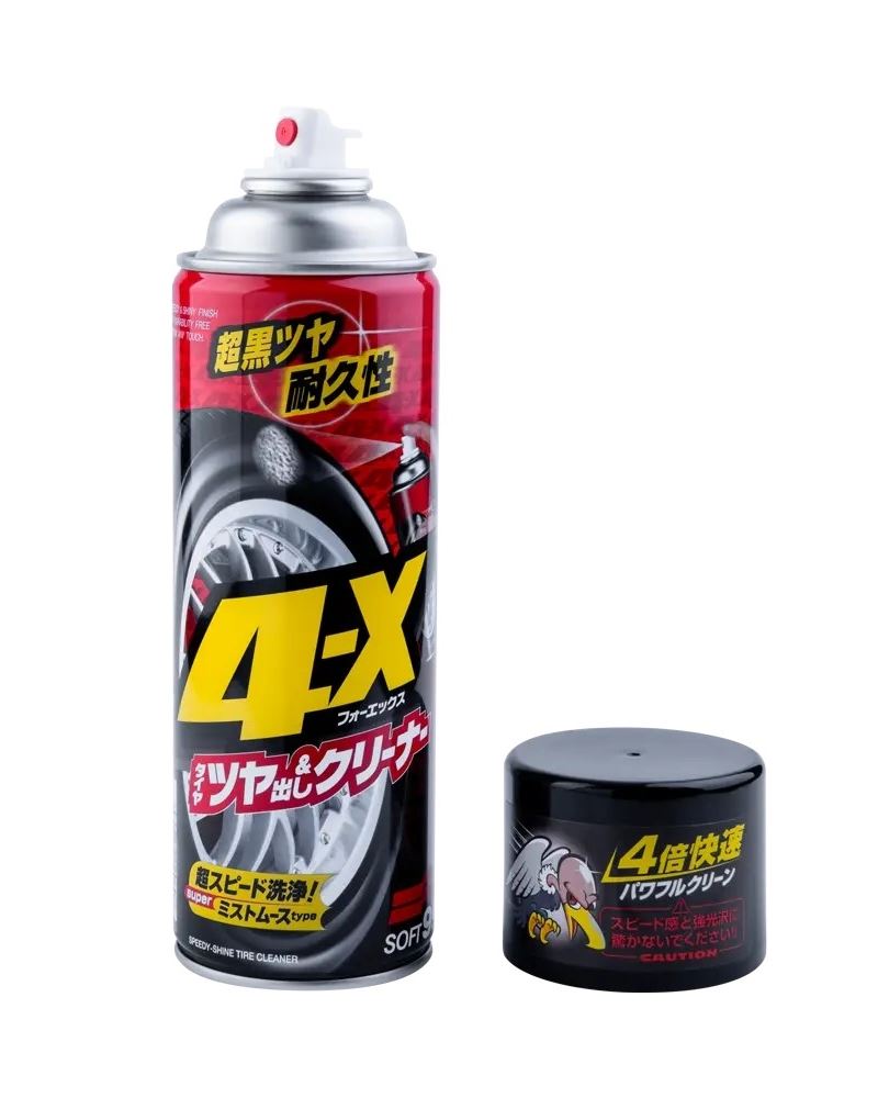 Чорніння для шин SOFT99 4-X Tire Cleaner