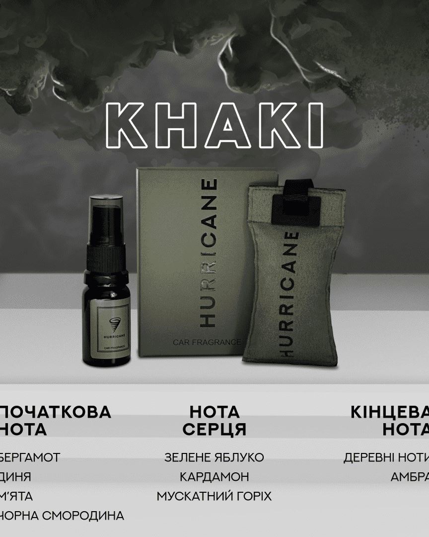 ароматизатор в авто HURRICANE KHAKI MIRROR (STANDART)