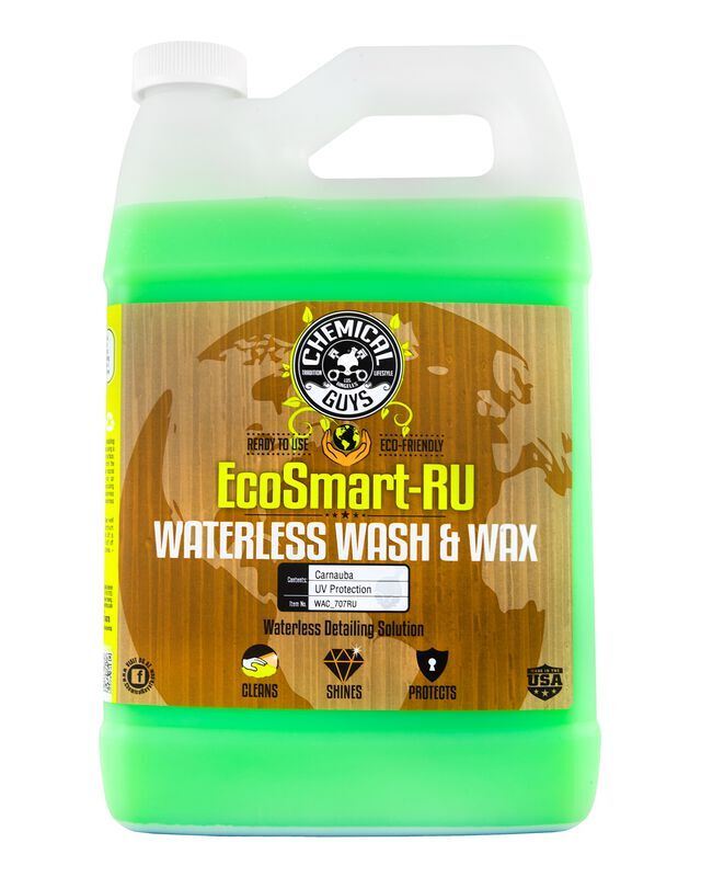 ЗАСІБ ДЛЯ СУХОЇ МИЙКИ З ВОСКОМ ECOSMART WATERLESS CAR WASH & WAX READY TO USE - 3785мл