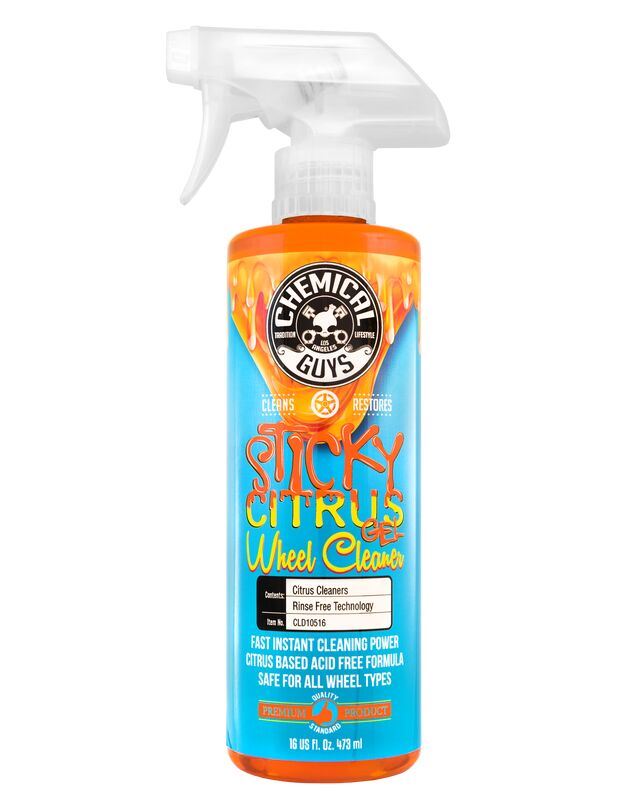 ГЕЛЬ ЛИПКИЙ ДЛЯ ЧИЩЕННЯ ДИСКІВ З АРОМАТОМ ЦИТРУСОВИХ STICKY CITRUS WHEEL - 473мл
