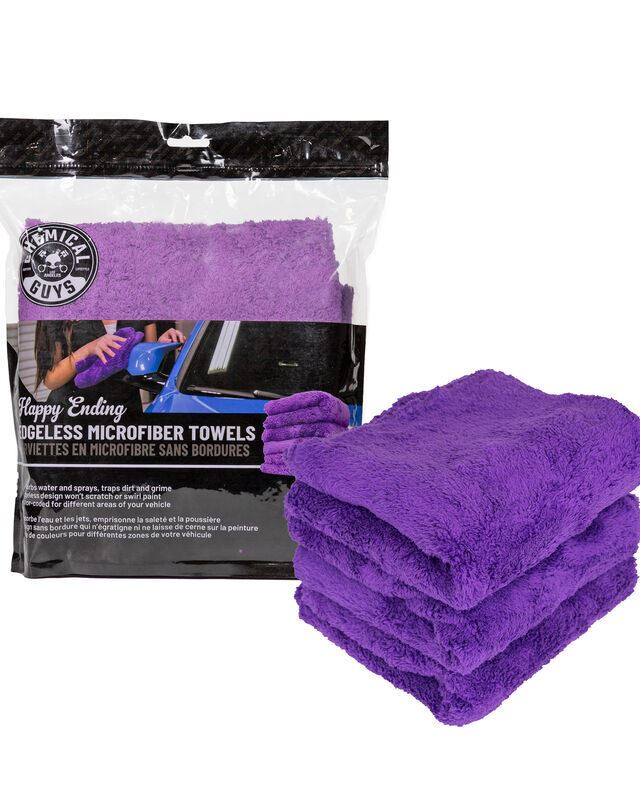 РУШНИК HAPPY ENDING EDGELESS MICROFIBER TOWELS, PURPLE 3 шт