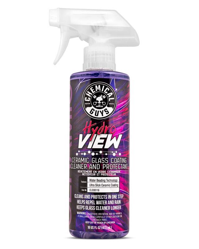 ОЧИСНИК СКЛА І КЕРАМІЧНИЙ ЗАХИСНИЙ ЗАСІБ ГІБРОФОБНИЙ (антидощ) HYDROVIEW CERAMIC GLASS CLEANER & COATING