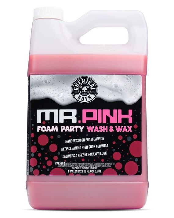 Mr. Pink Foam Party™: Шампунь для миття з воском для ідеального блиску авто