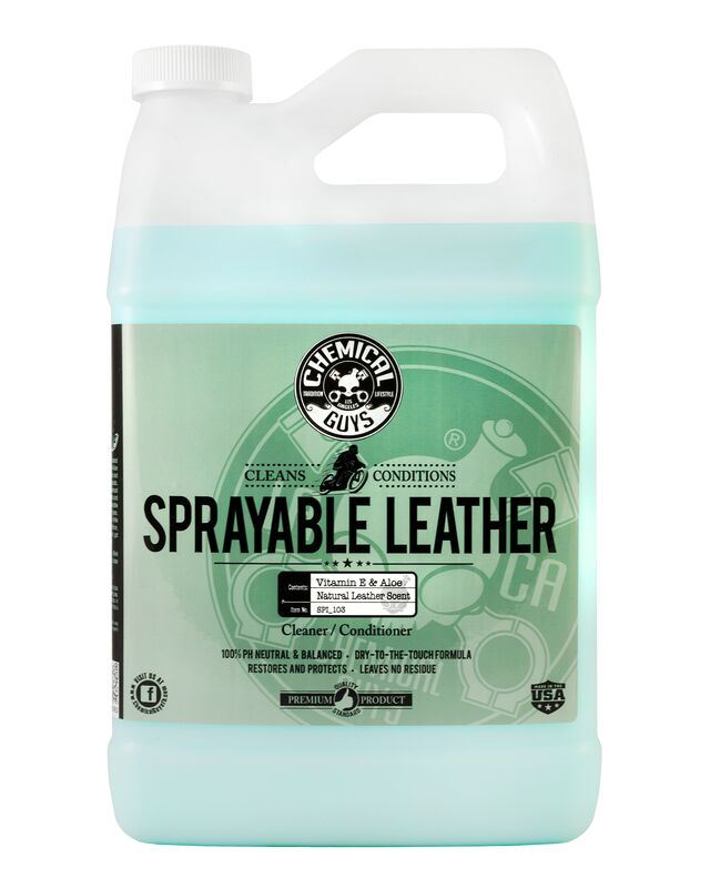 ОЧИЩУВАЧ І КОНДИЦІОНЕР ДЛЯ ШКІРИ АВТО В ОДНОМУ ФЛАКОНІ SPRAYABLE LEATHER CLEANER & CONDITIONER IN ONE - 3785мл