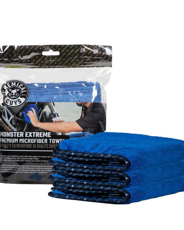 РУШНИК MONSTER EXTREME THICKNESS TOWEL, BLUE 3 шт