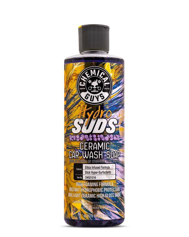 АВТОШАМПУНЬ КЕРАМІЧНЕ АВТО HYDROSUDS HIGH-GLOSS HYPER FOAMING SIO2 CERAMIC CAR WASH SOAP - 473мл
