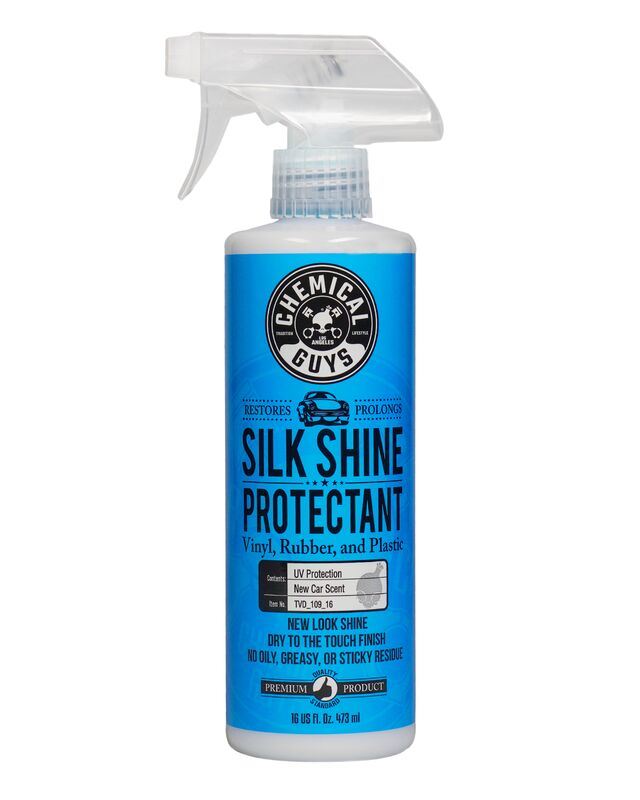 ЗАХИСНЕ ПОКРИТТЯ САТИНОВЕ ДЛЯ ВІНІЛУ, ГУМИ, ПЛАСТИКУ SILK SHINE VINYL, RUBBER, PLASTIC SATIN PROTECTANT DRESSING - 473мл