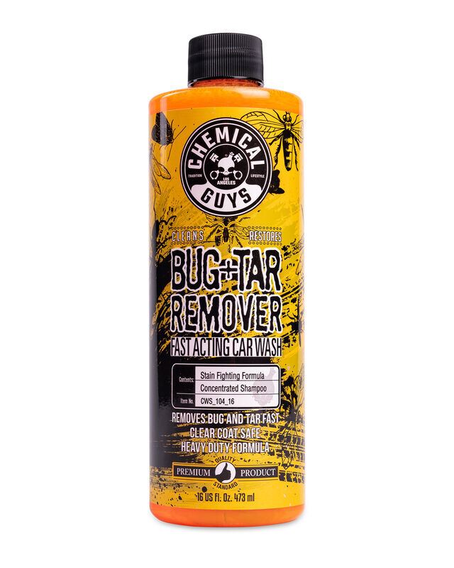 АВТОШАМПУНЬ ШВИДКОДІЮЧИЙ, ЩО ОЧИЩУЄ СМОЛИ ТА СЛІДИ ВІД КОМАХ BUG PLUS TAR REMOVER HEAVY DUTY CAR WASH SHAMPOO - 473мл