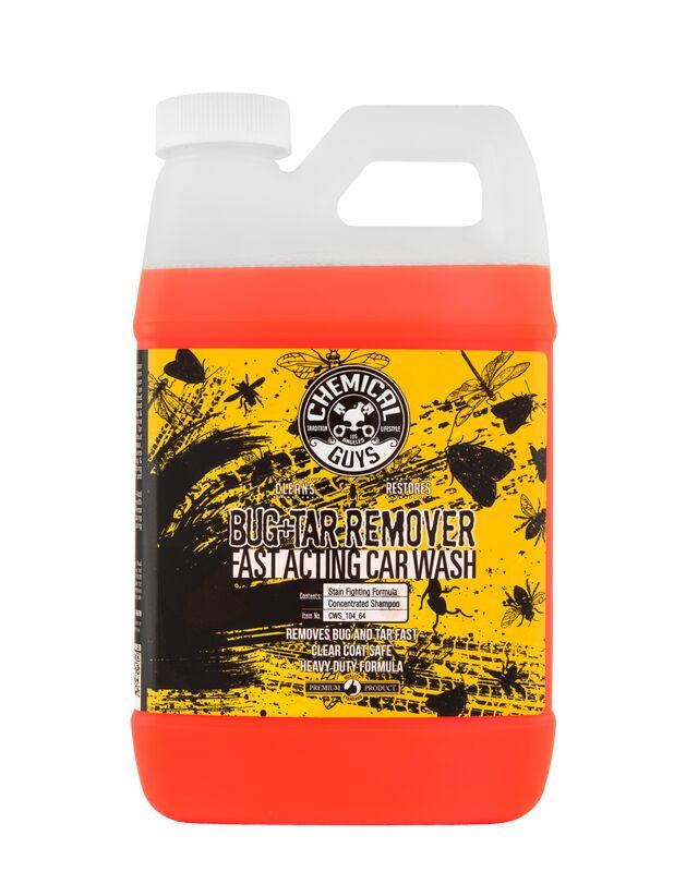 АВТОШАМПУНЬ ШВИДКОДІЮЧИЙ, ЩО ОЧИЩУЄ СМОЛИ ТА СЛІДИ ВІД КОМАХ BUG PLUS TAR REMOVER HEAVY DUTY CAR WASH SHAMPOO - 1893мл