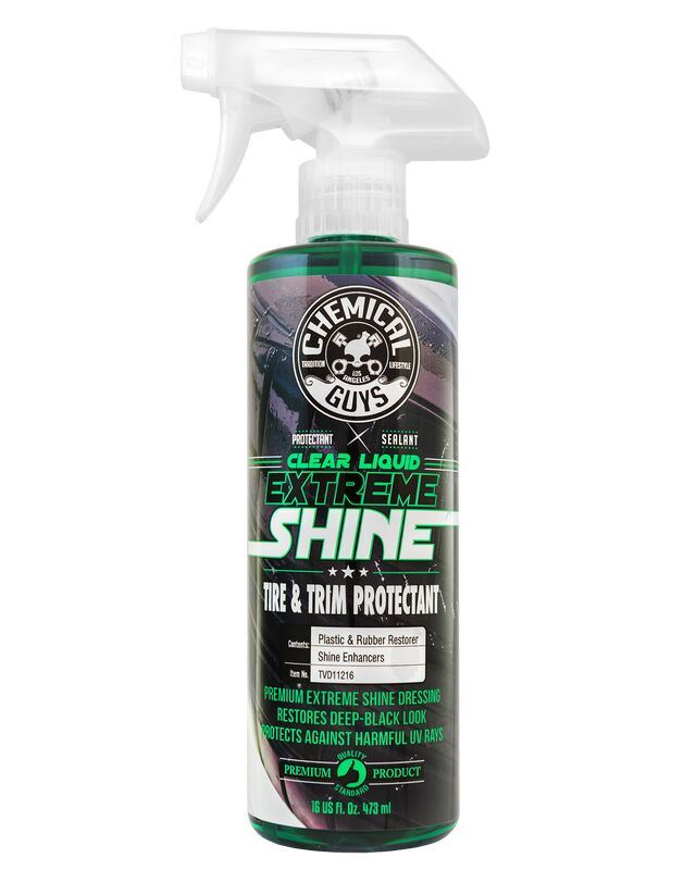 ЗАХИСНИЙ СПРЕЙ ДЛЯ ОБРОБКИ ПЛАСТИКУ ТА ГУМИ CLEAR LIQUID EXTREME TIRE SHINE - 473мл