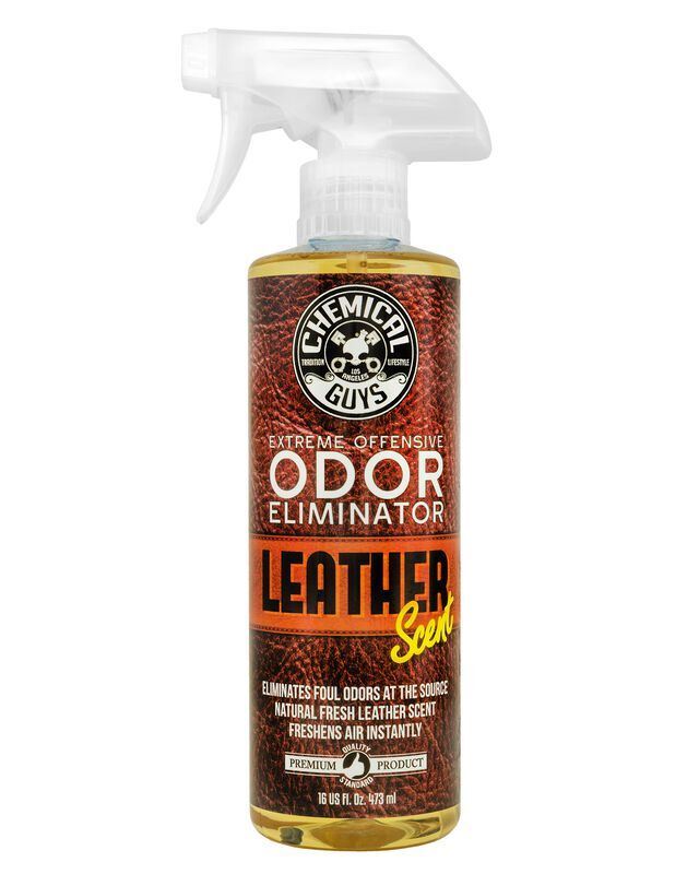 НЕЙТРАЛІЗАТОР ПОГЛИНАЧ ЗАПАХІВ ШКІРА EXTREME OFFENSIVE ODOR ELIMINATOR & AIR FRESHENER LEATHER SCENT - 473мл
