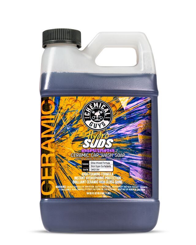 АВТОШАМПУНЬ КЕРАМІЧНЕ HYDROSUDS HIGH-GLOSS HYPER FOAMING SIO2 CERAMIC CAR WASH SOAP - 1893мл