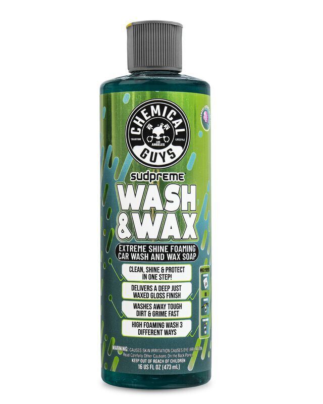 АВТОШАМПУНЬ SUDPREME WASH & WAX EXTREME SHINE FOAMING CAR WASH SOAP - 473мл