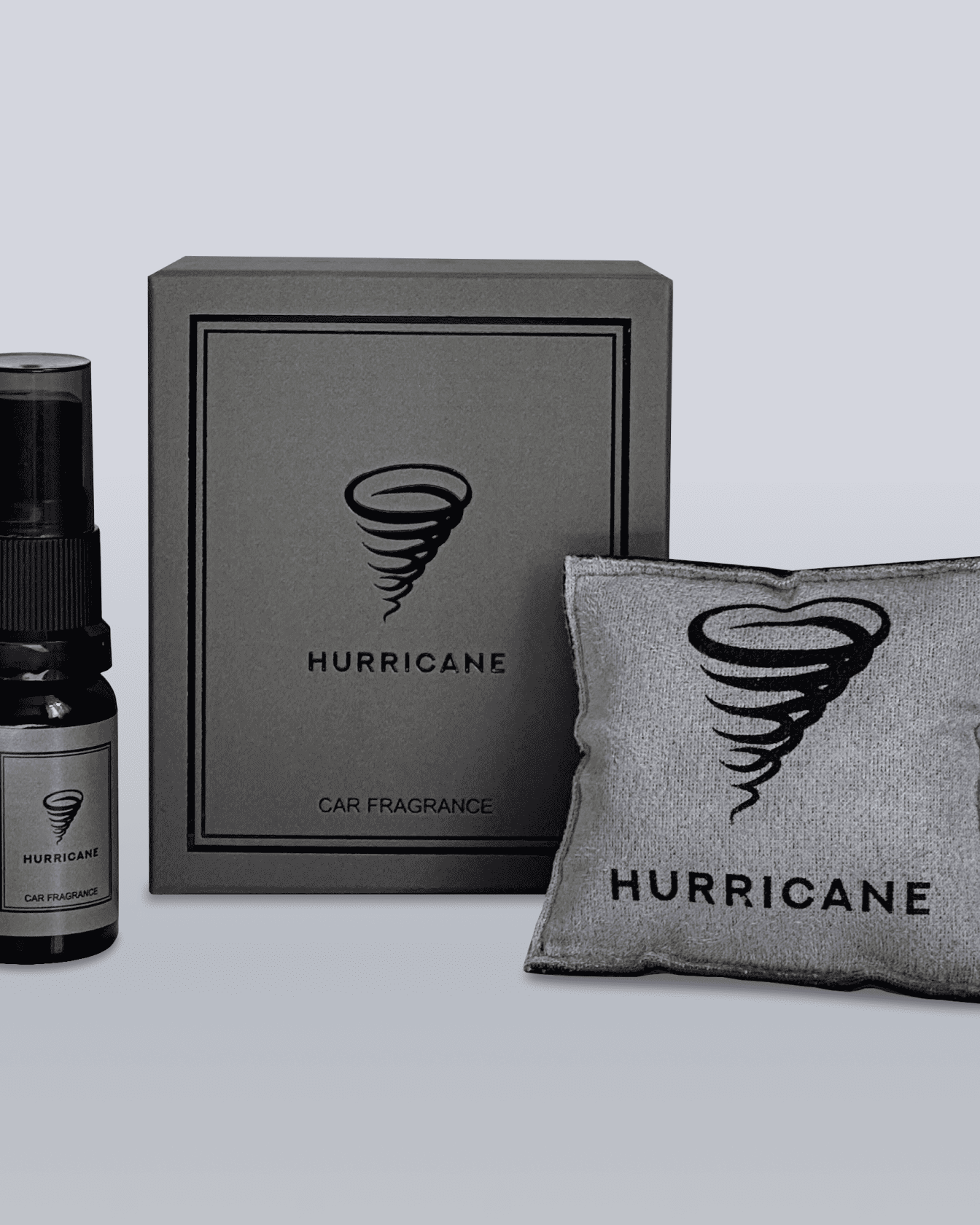 Ароматизатор в авто АРОМАСАШЕ HURRICANE GRAY (STANDART)